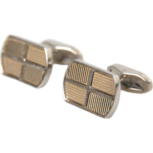 Silver Gold Plated Metal Brass Pin Cufflinks