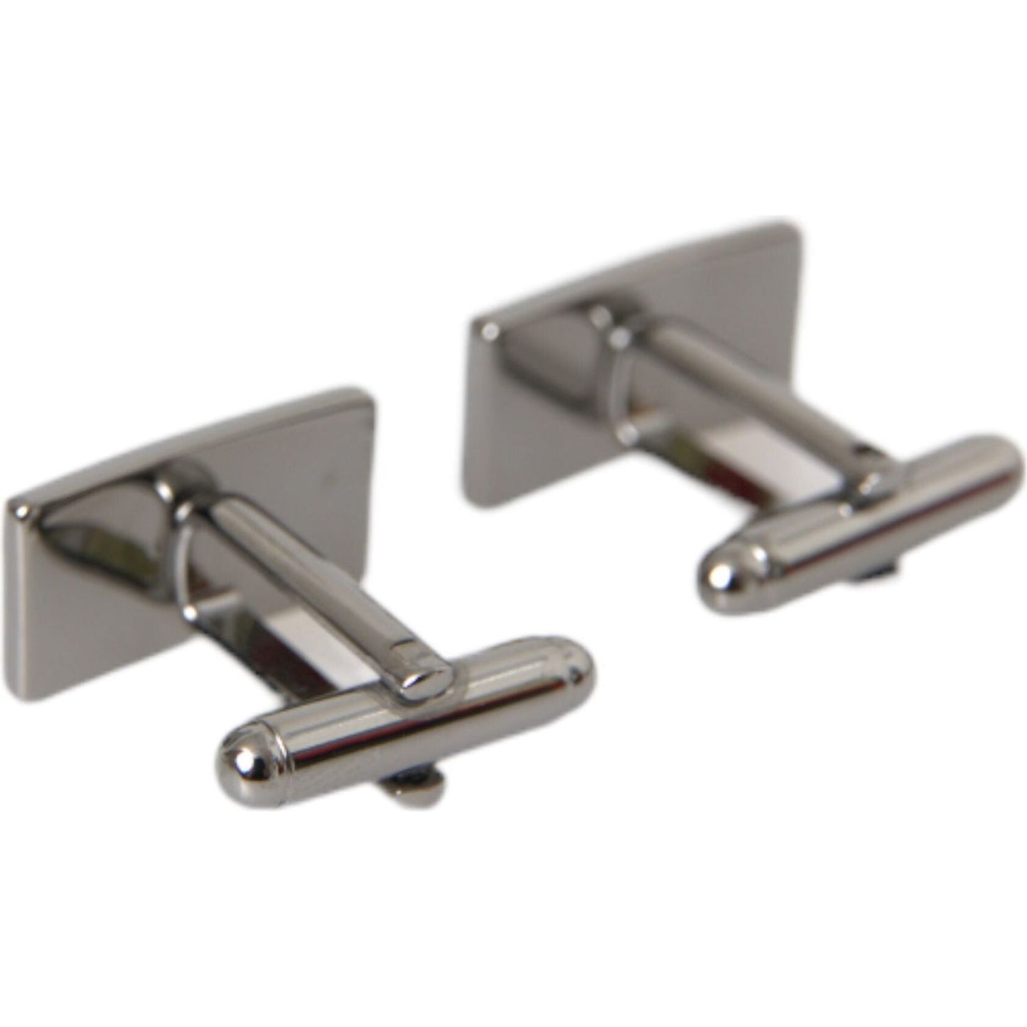 Silver Plated Metal Brass DG Logo Pin Cufflinks