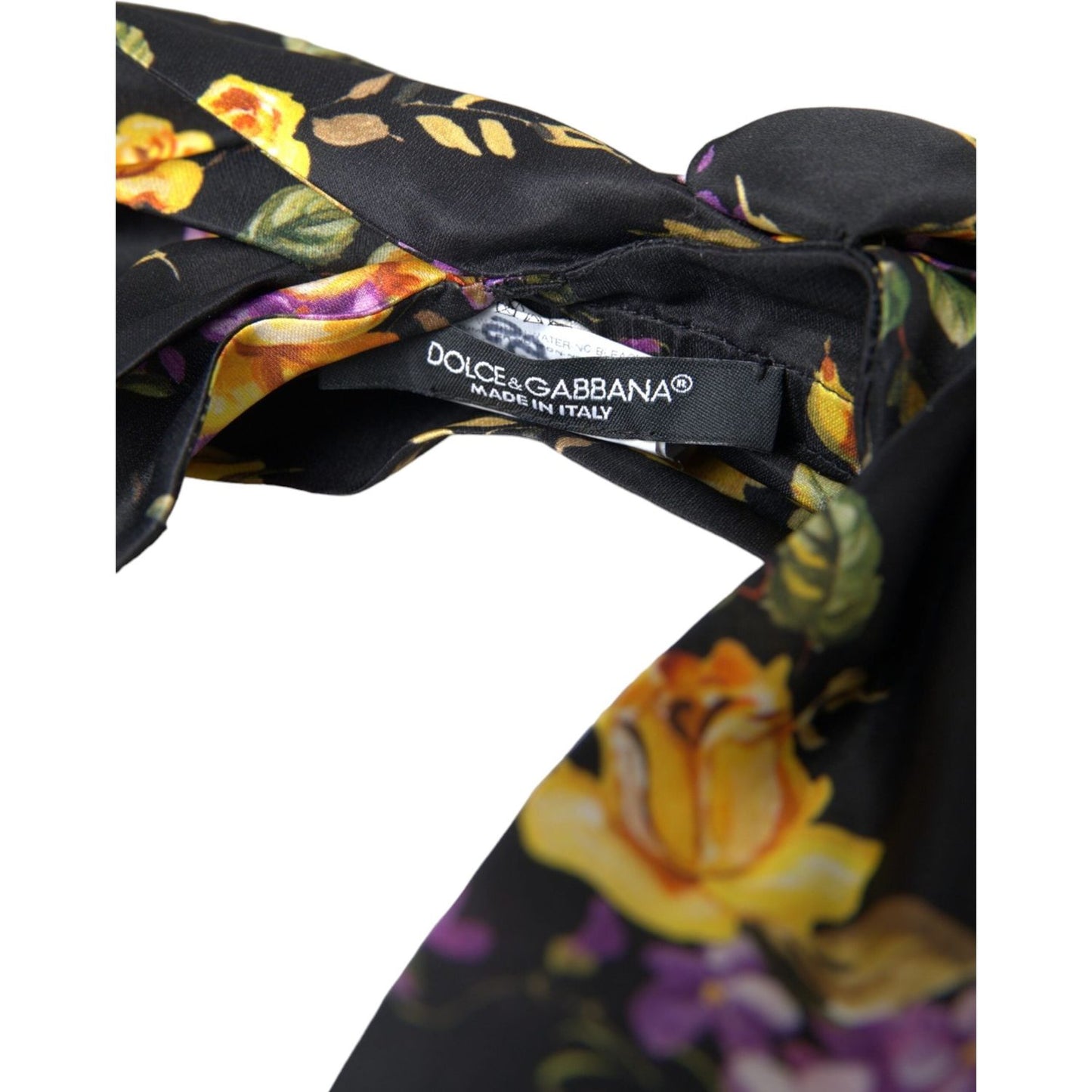 Black Floral Applique Silk Women Headband Diadem