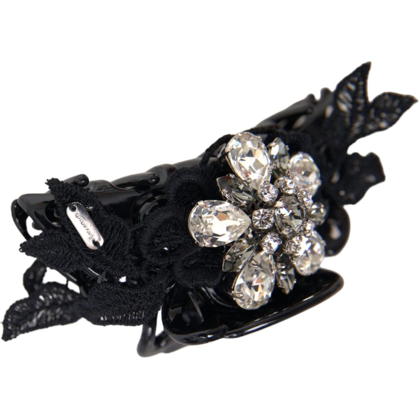 Black Plastic Crystal Jewelry Brooch Hair Pin