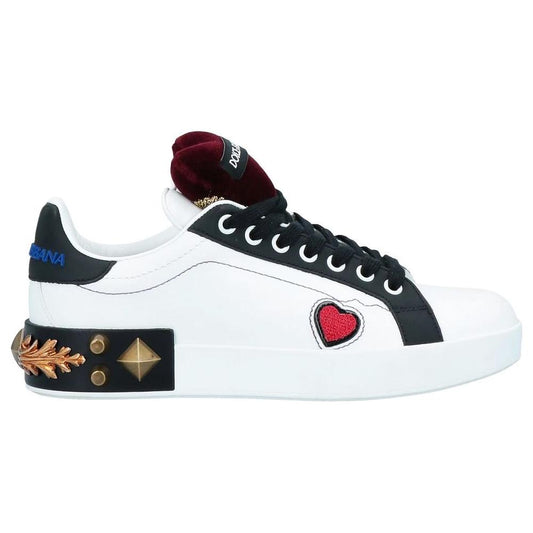 Dolce & Gabbana White Leather Di Calfskin Sneaker Dolce & Gabbana