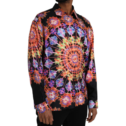 Multicolor Luminarie Silk Men Casual Shirt