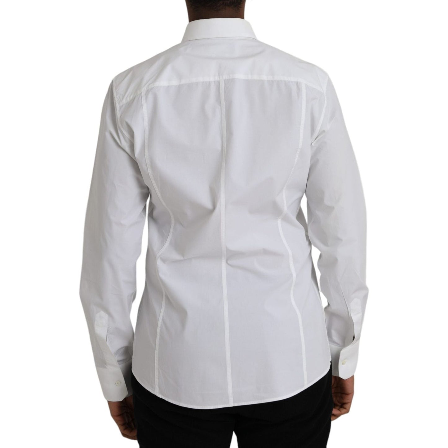 White Cotton Formal Dress Top SICILIA Shirt