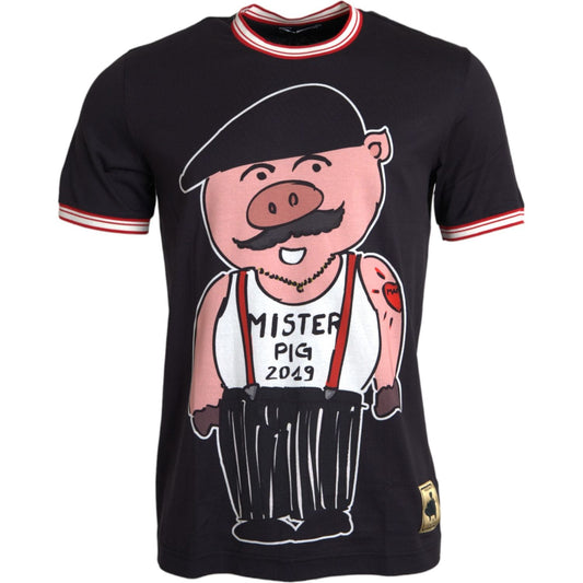 Black Cotton 2019 Year of the Pig T-shirt