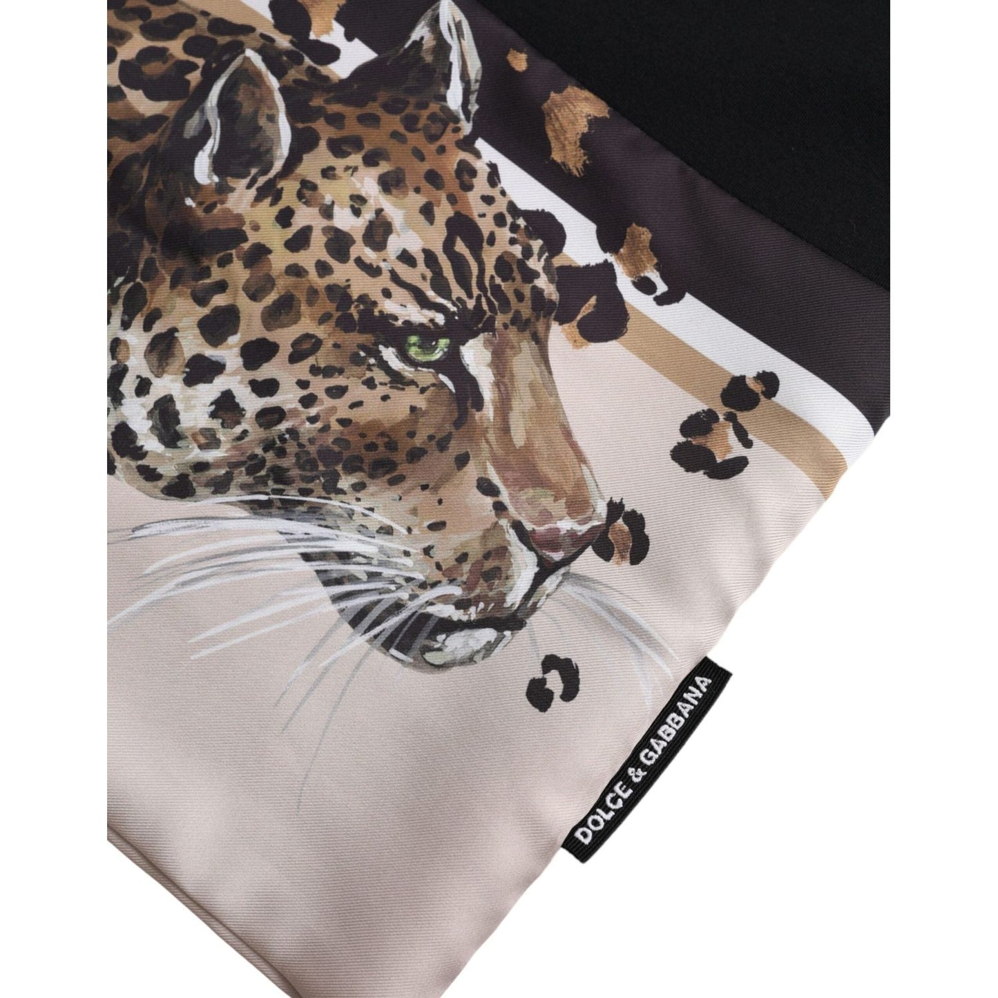 Black Leopard Cotton Short Sleeves T-shirt