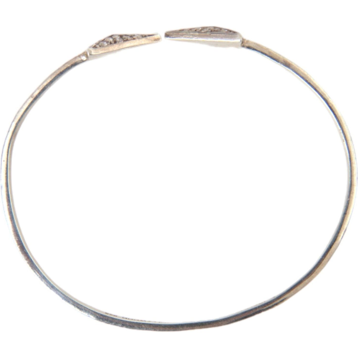 Arrow Crystal 925 Silver Bangle Bracelet Women