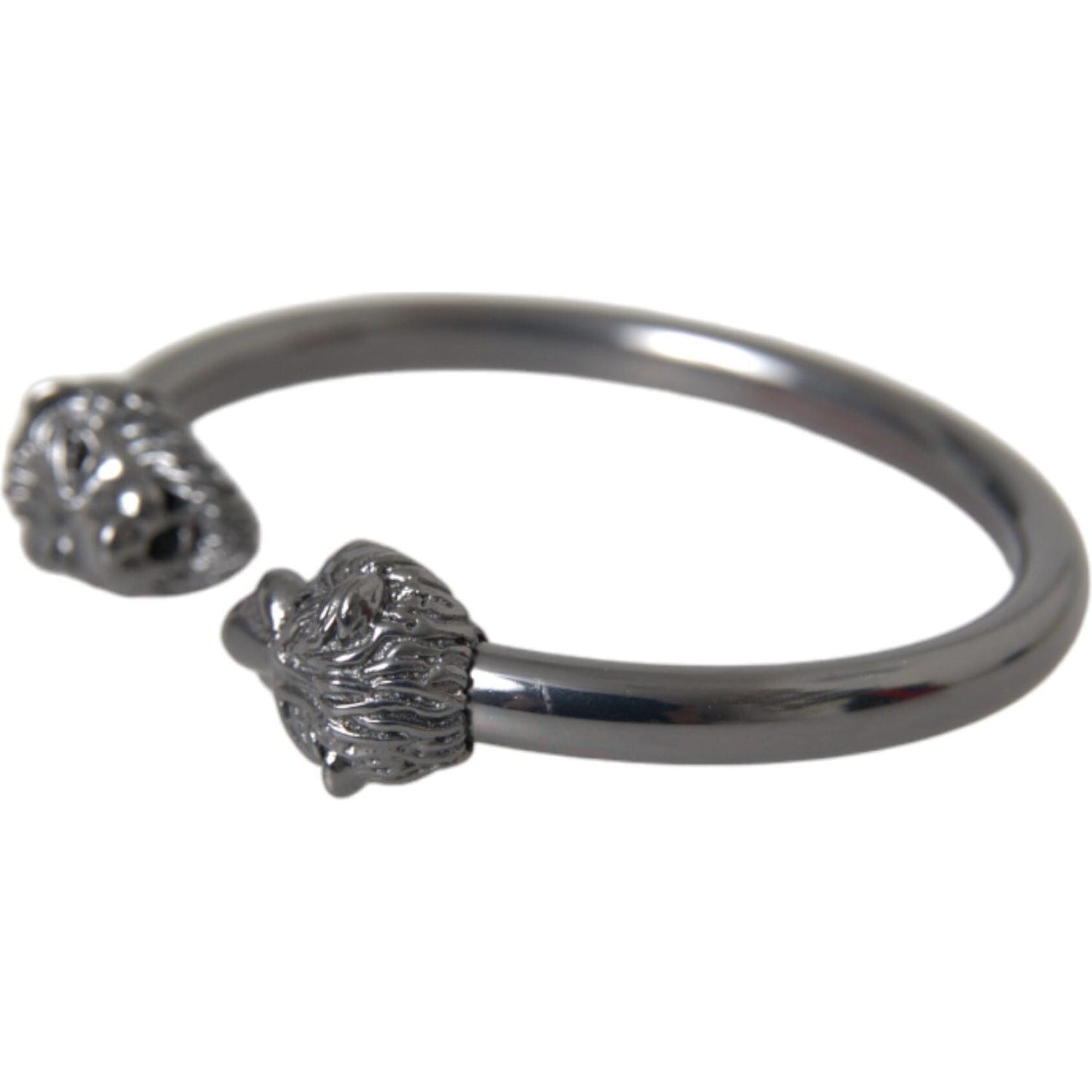 Black Rhodium Lion Bangle Bracelet Women