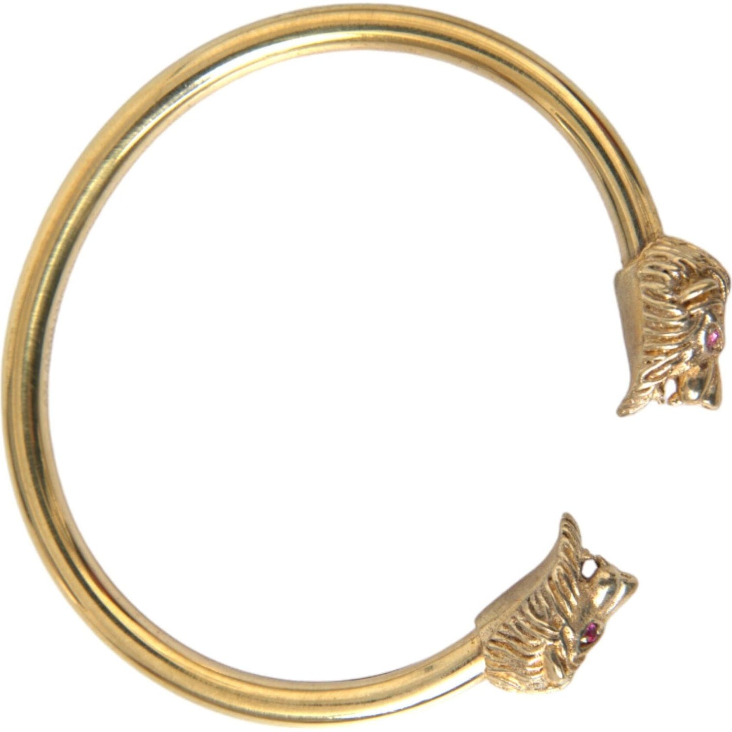 Gold CZ Lion Bangle Bracelet Women