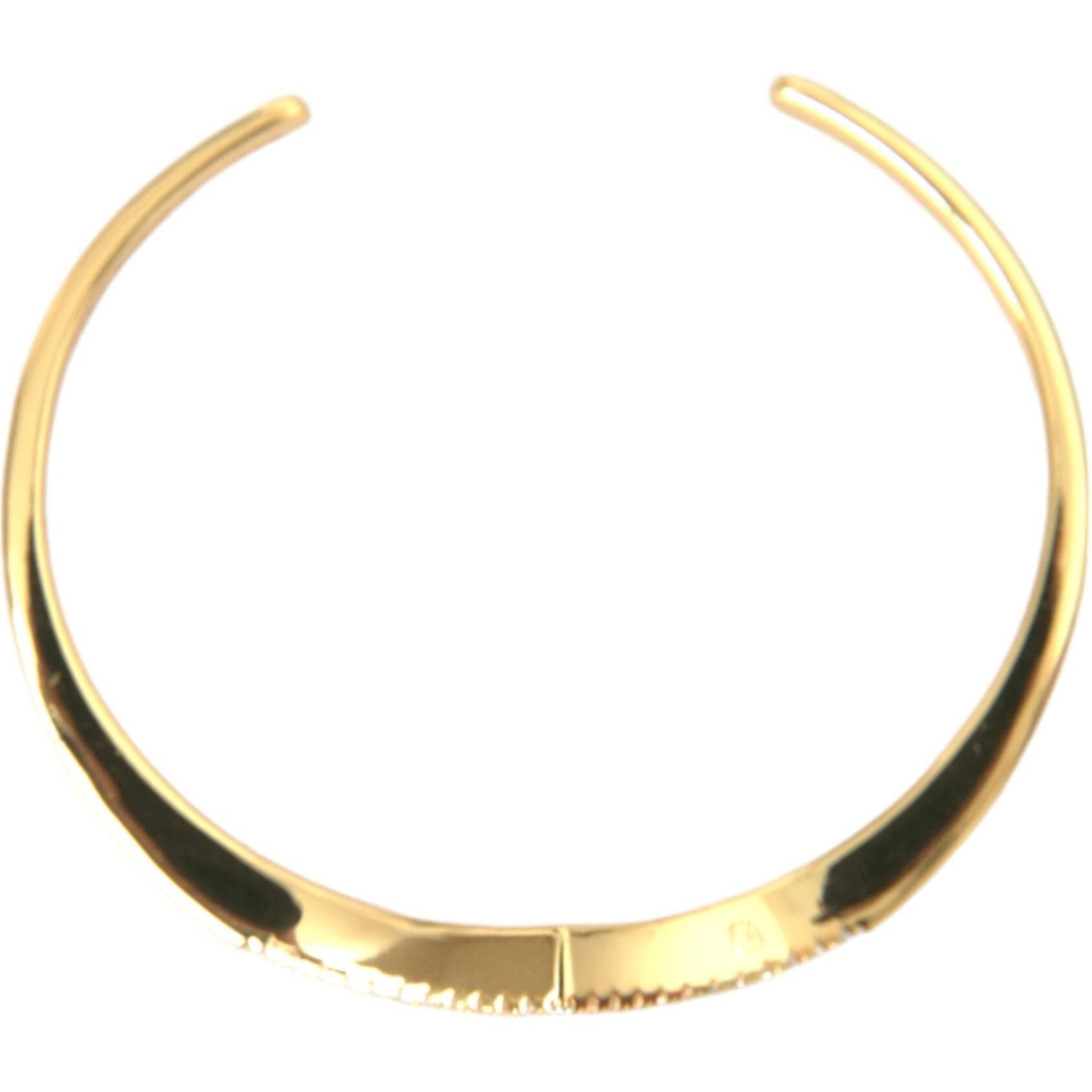 Arched Wing Cuff Skyfall Gold CZ 925 Bracelet