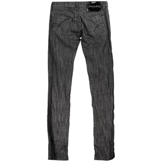 Black Cotton Jeans & Pant