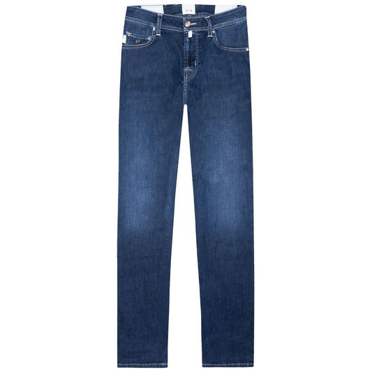 Blue Cotton Jeans & Pant