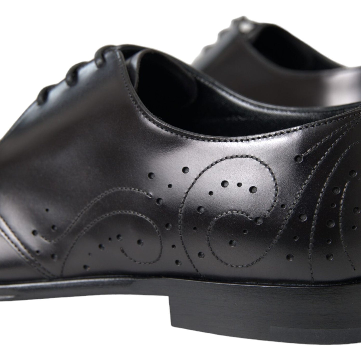 Black Leather Derby Men Formal Shoes Dress