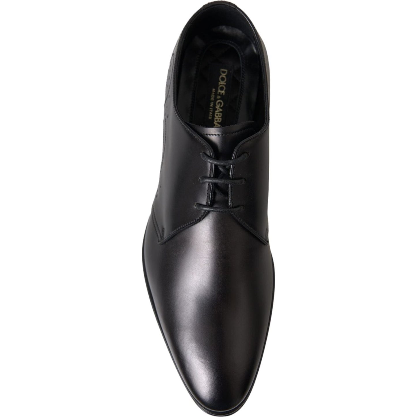 Black Leather Derby Men Formal Shoes Dress