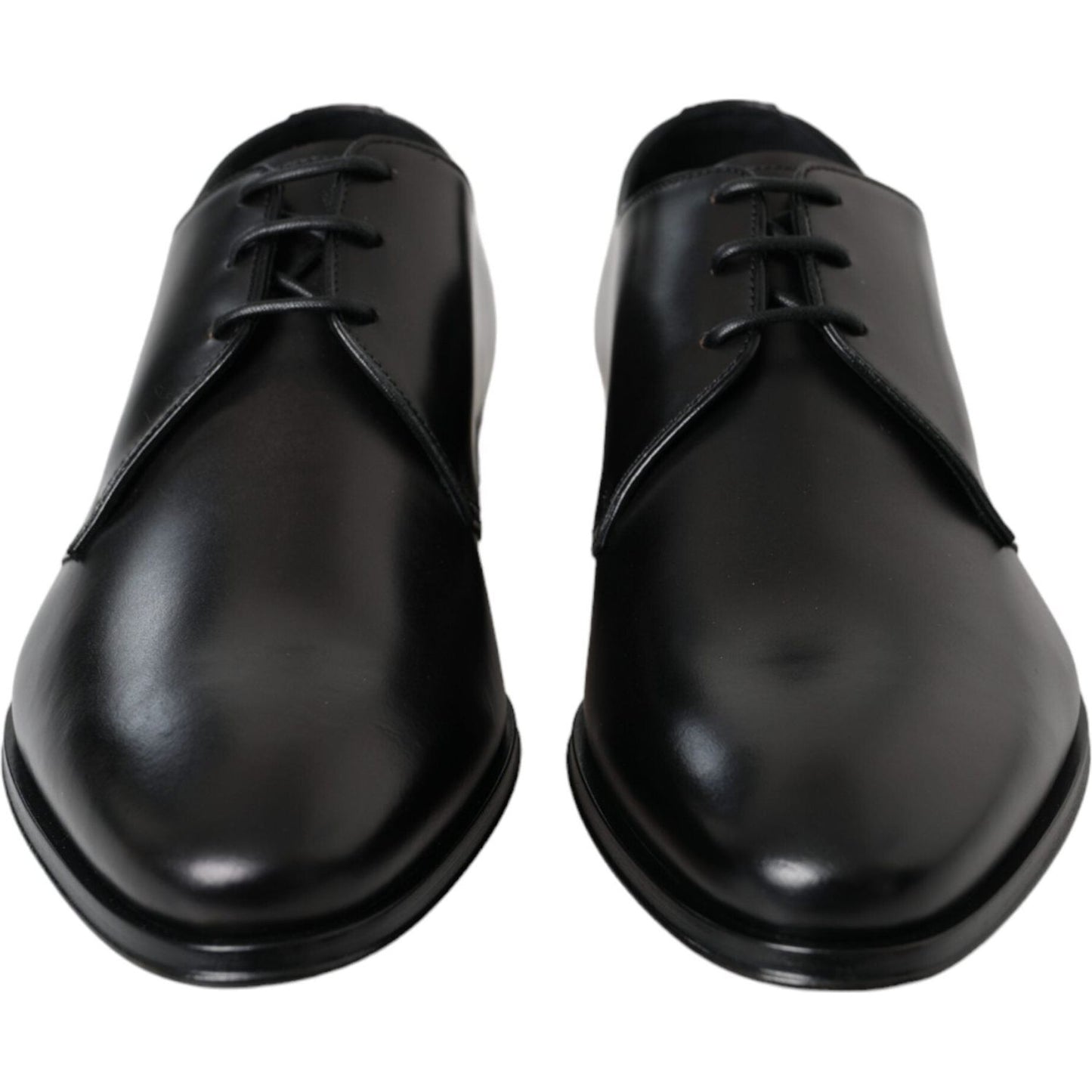 Black Leather Derby Men Formal Shoes Dress