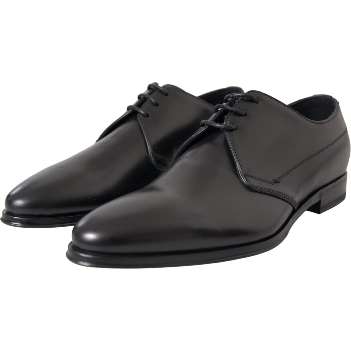 Black Leather Derby Formal Dress Men Shoes