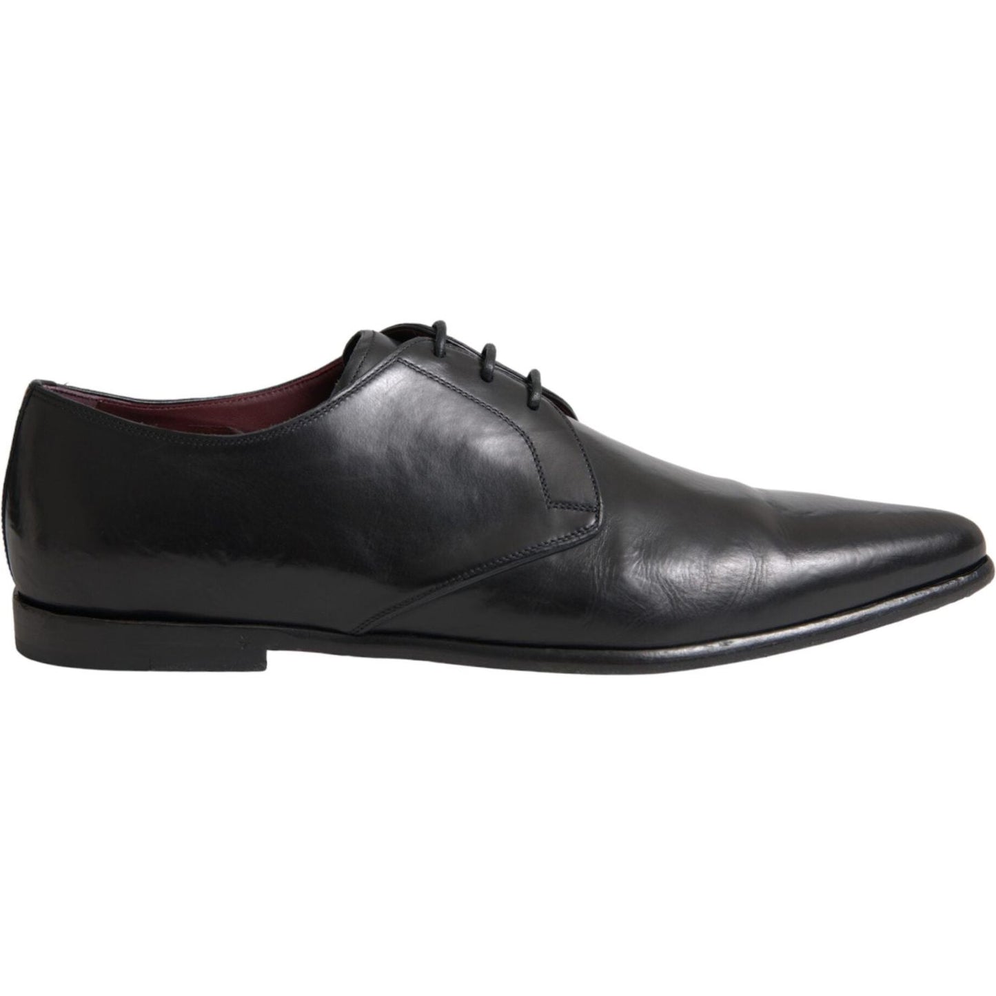 Black Leather Derby Formal Dress Men Shoes