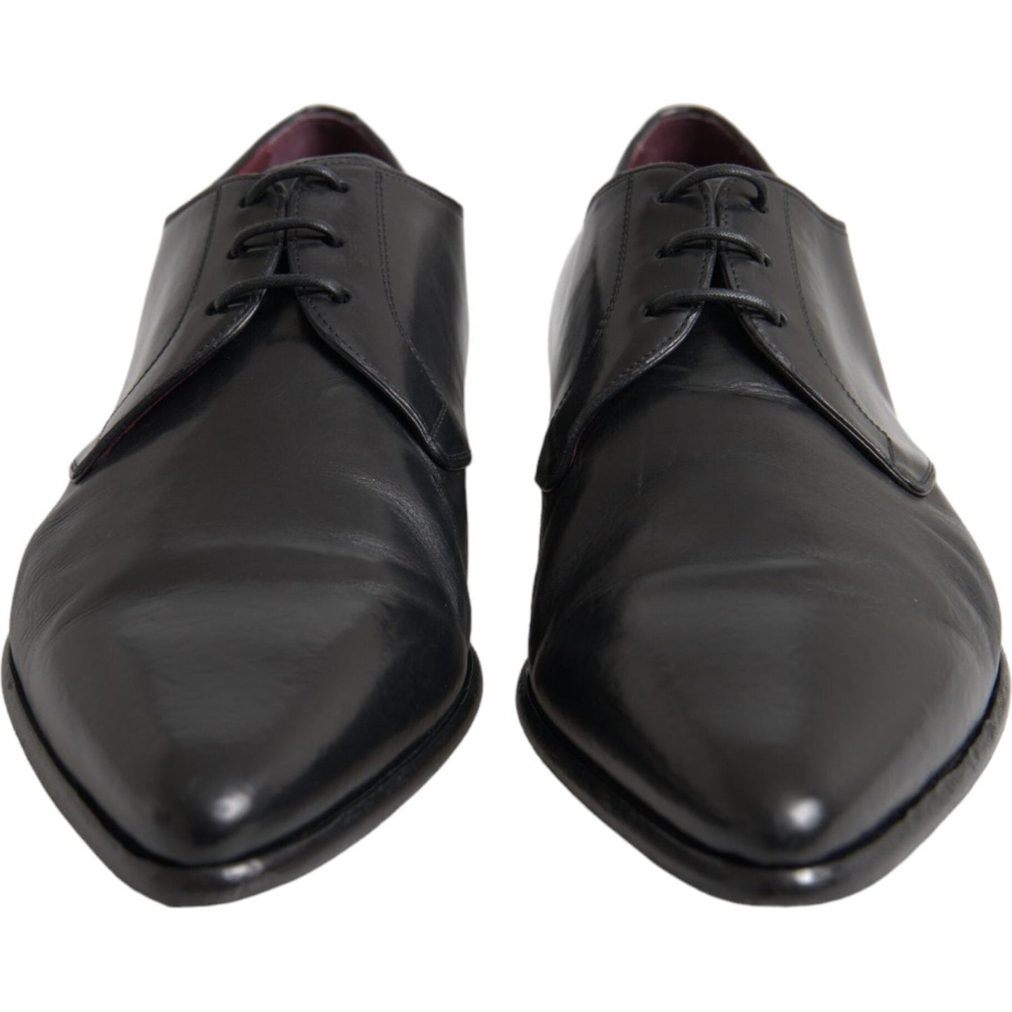 Black Leather Derby Formal Dress Men Shoes