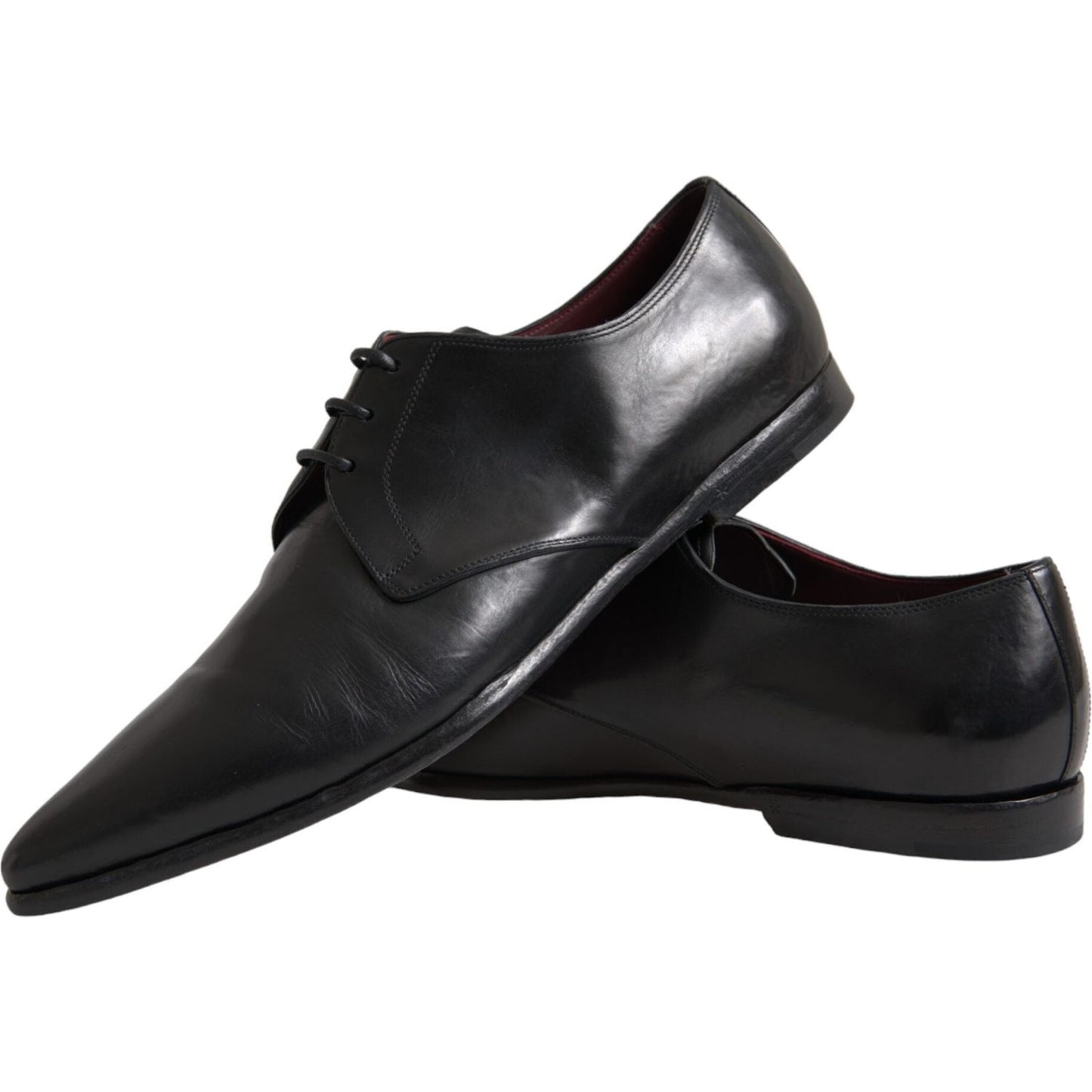 Black Leather Derby Formal Dress Men Shoes