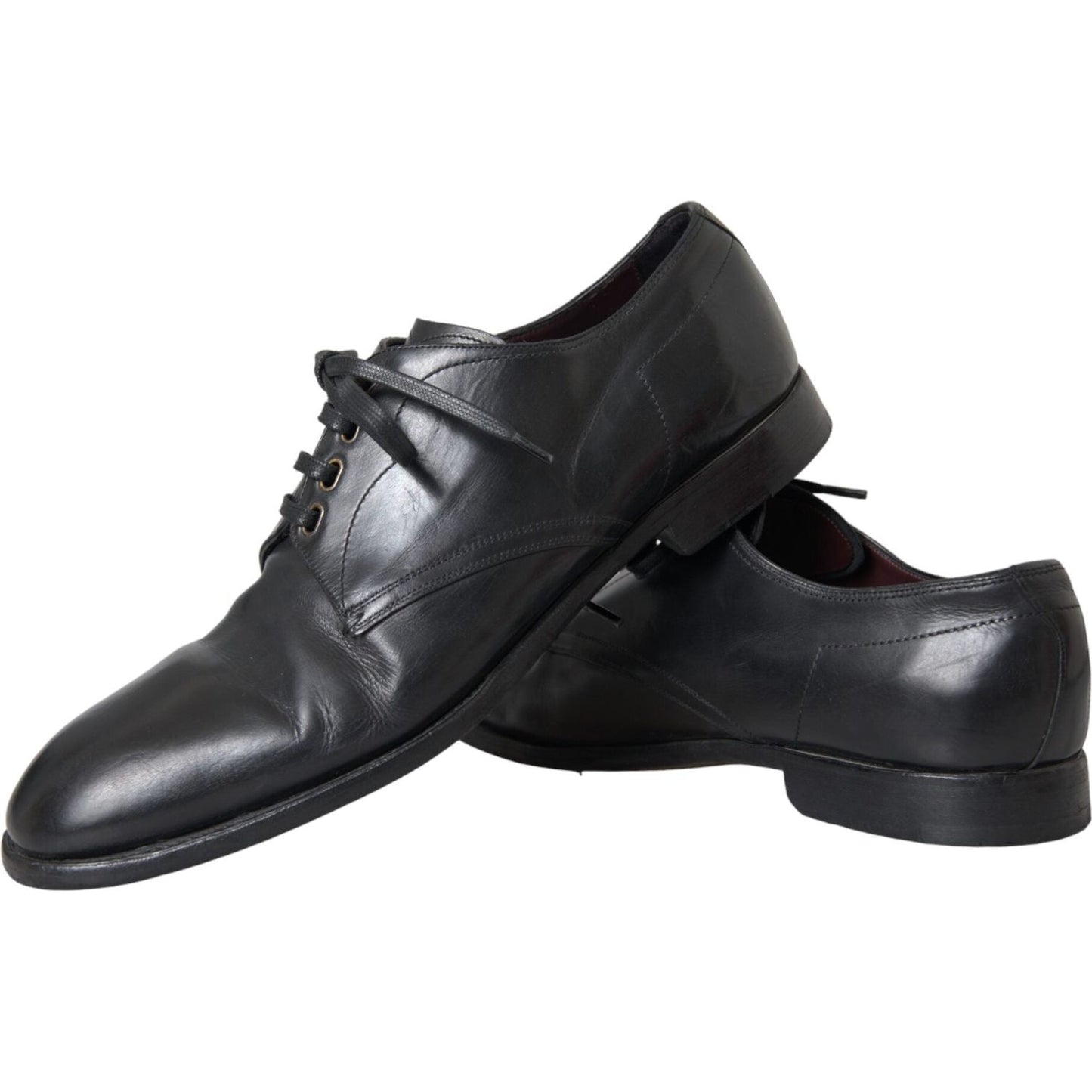 Black Leather Derby Formal Dress Men Shoes