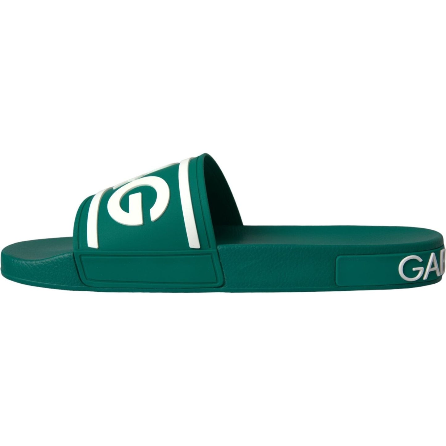 Green White Sandals Rubber Beachwear Shoes