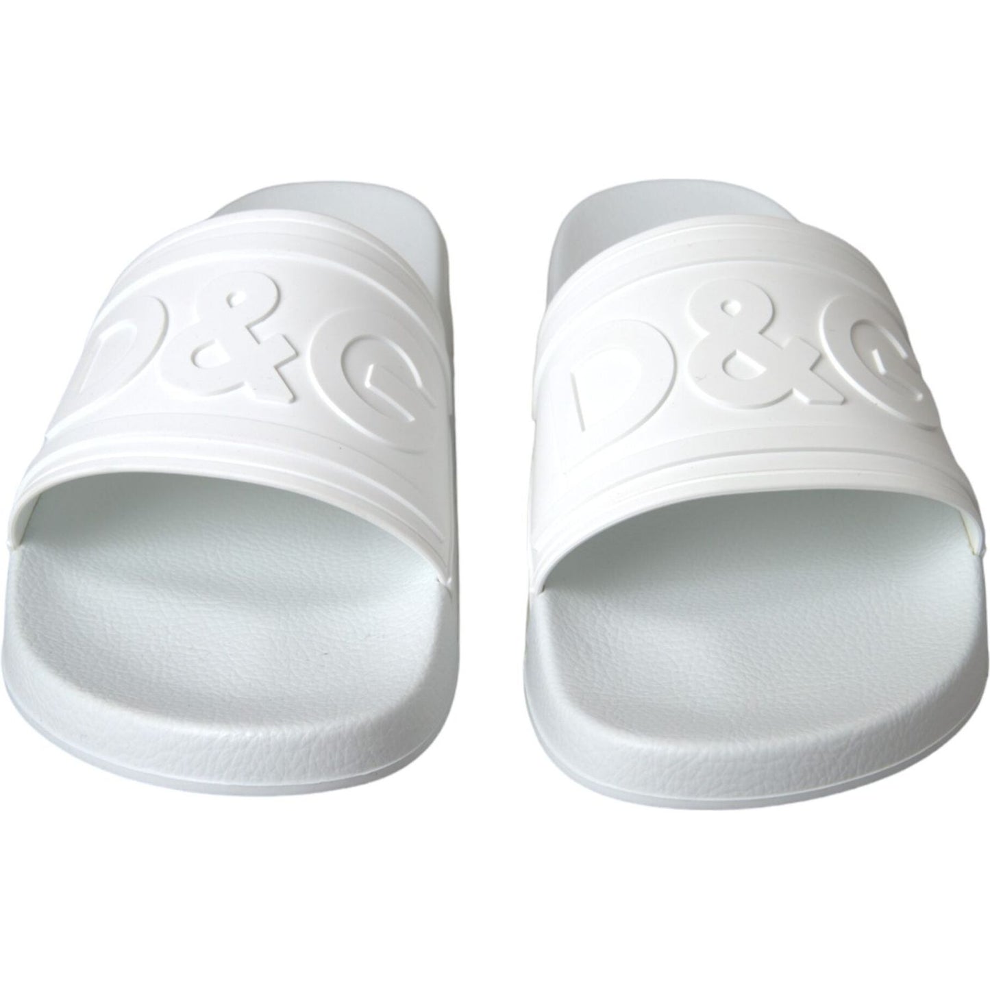 White Rubber Slides Sandals Beachwear Shoes