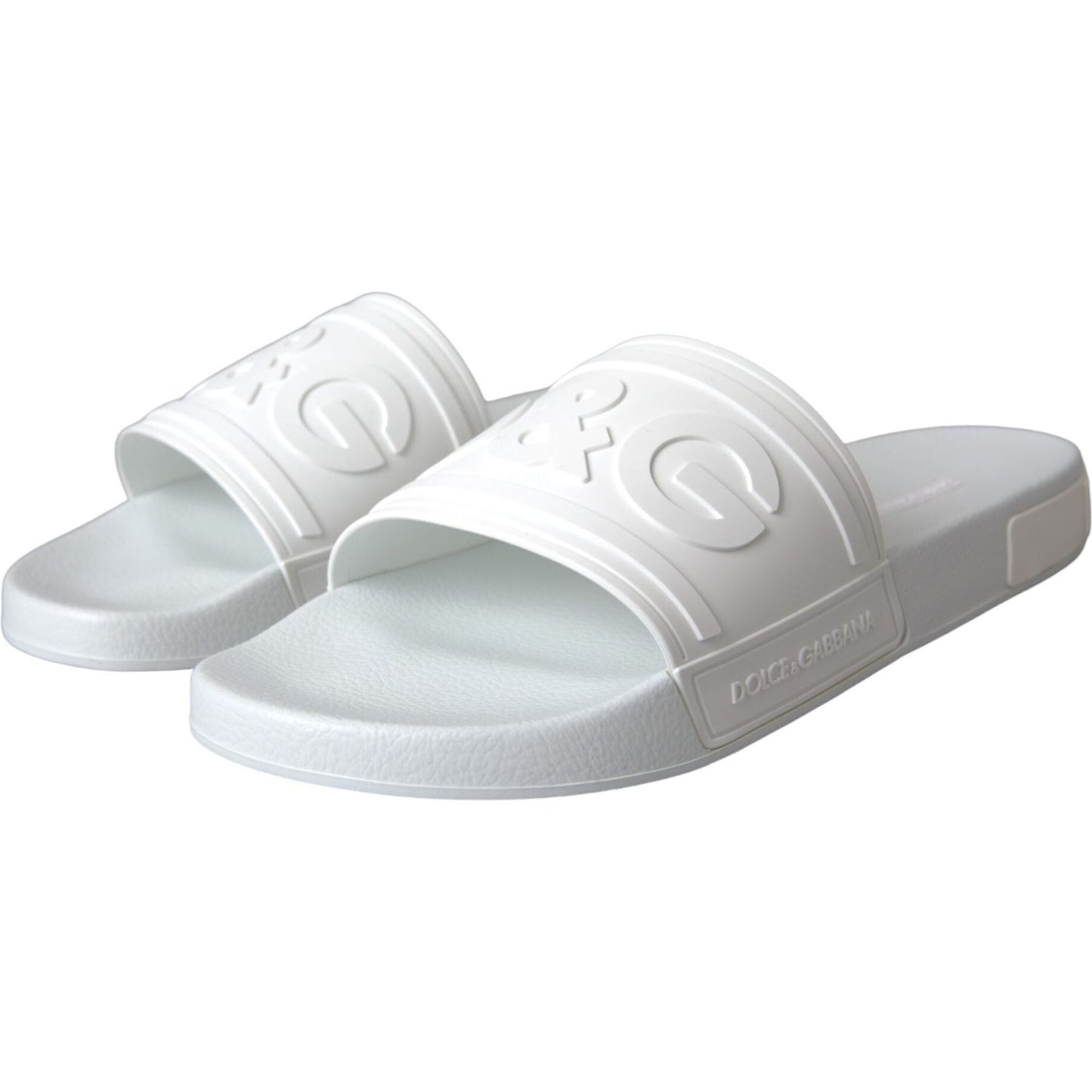 White Rubber Slides Sandals Beachwear Shoes