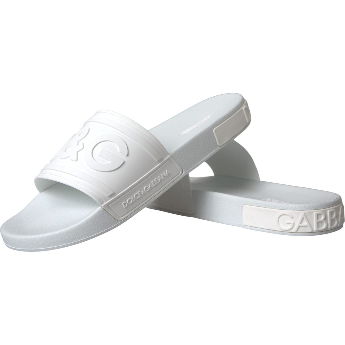 White Rubber Slides Sandals Beachwear Shoes