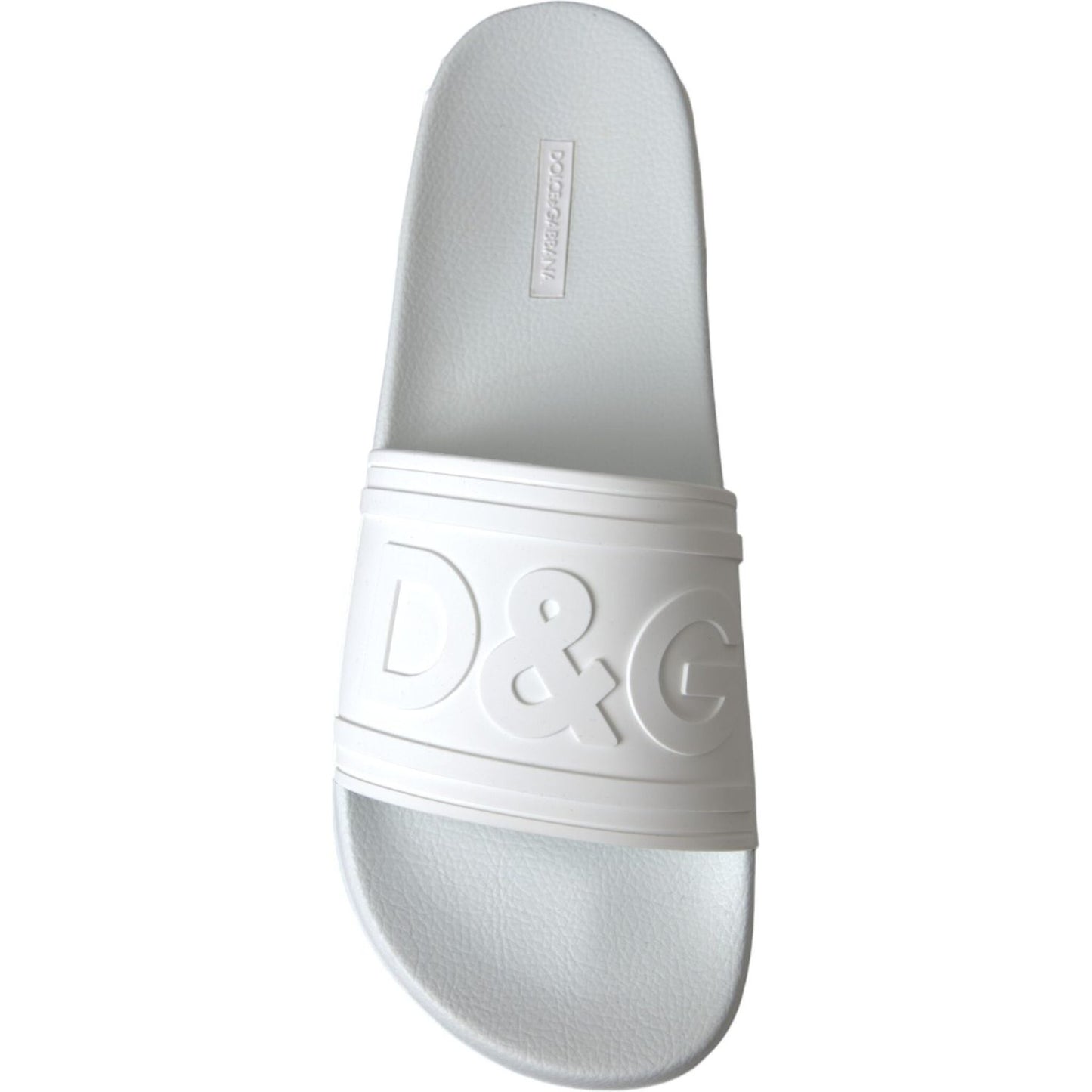 White Rubber Slides Sandals Beachwear Shoes