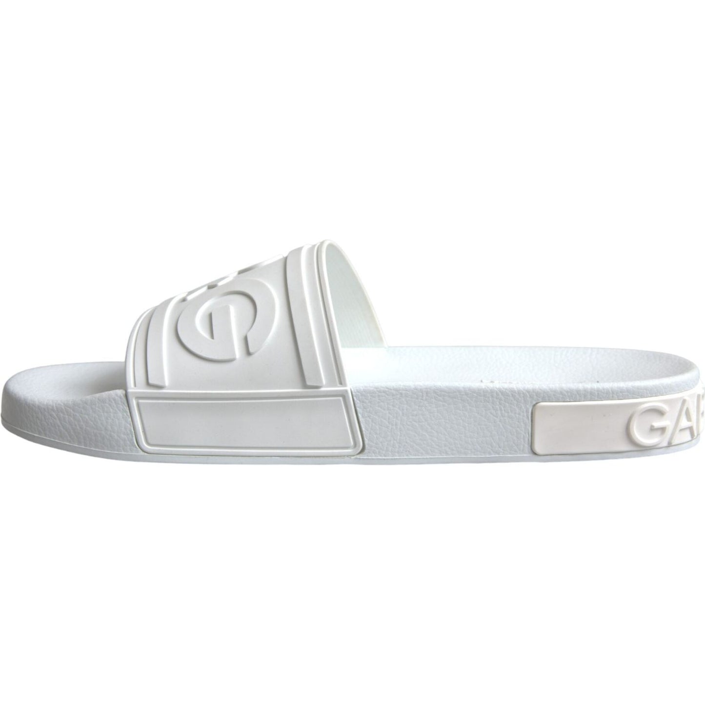 White Rubber Slides Sandals Beachwear Shoes