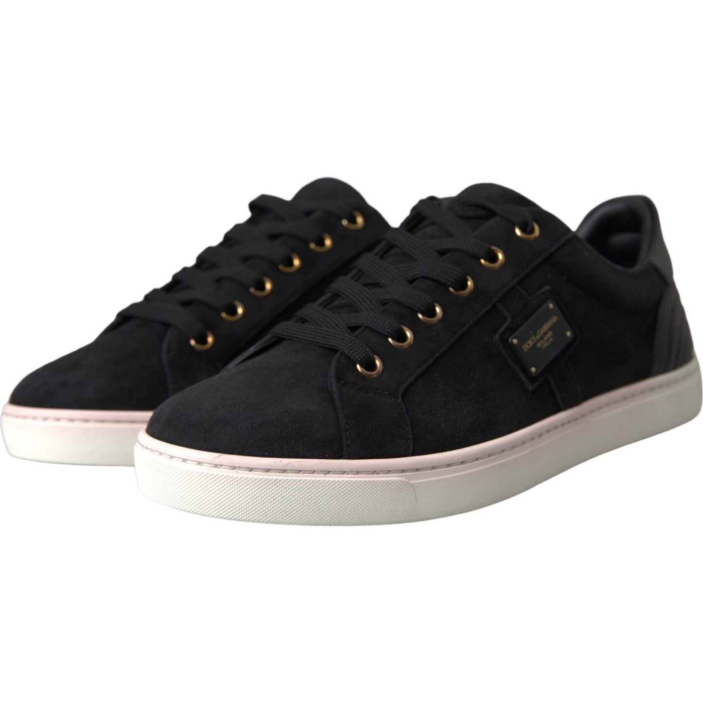 Black Suede Leather Men Low Top Sneakers Men Shoes