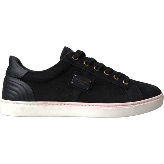 Black Suede Leather Men Low Top Sneakers Men Shoes