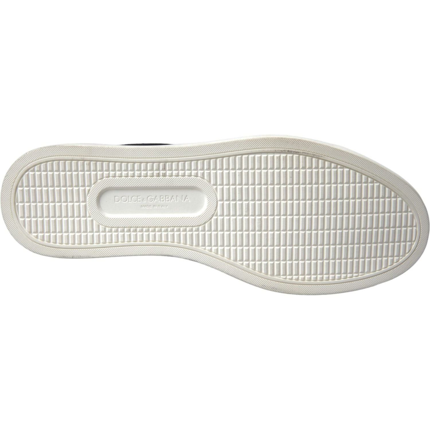 حذاء رياضي رجالي منخفض الرقبة من دولتشي آند غابانا مصنوع من الجلد المدبوغ باللون الأسود