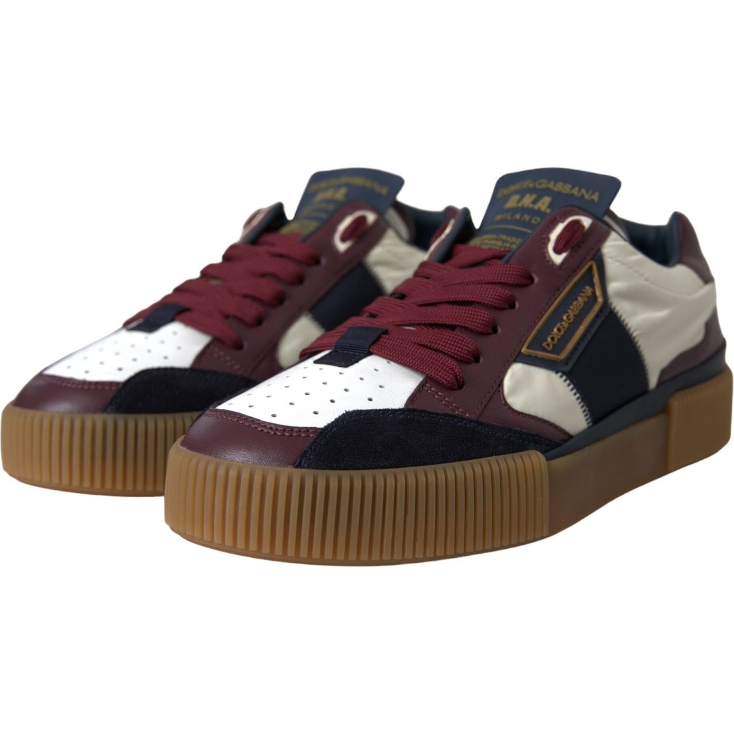 Multicolor Miami Leather Low Top Sneakers Shoes