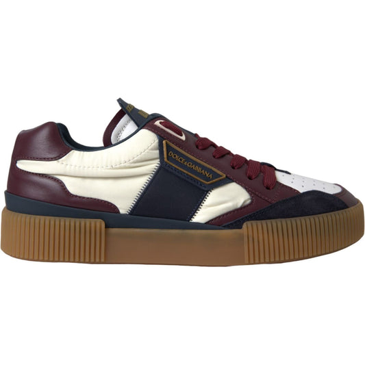 Multicolor Miami Leather Low Top Sneakers Shoes