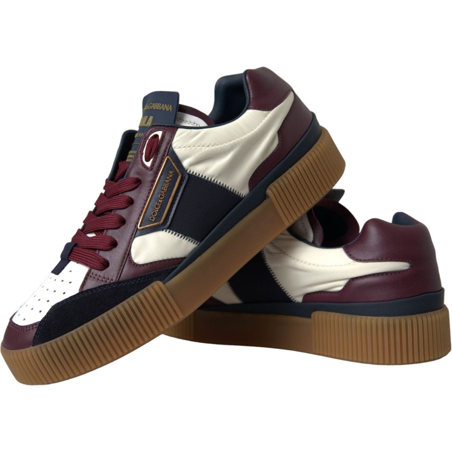 Multicolor Miami Leather Low Top Sneakers Shoes