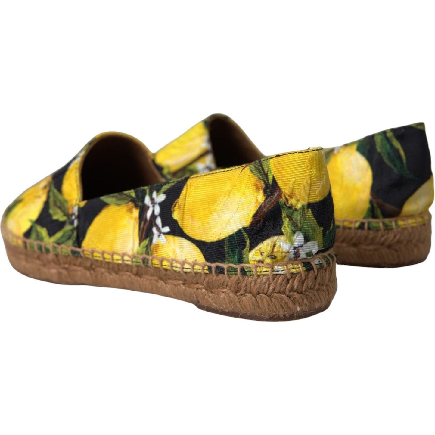 Multicolor Lemon Slip On Espadrilles Shoes