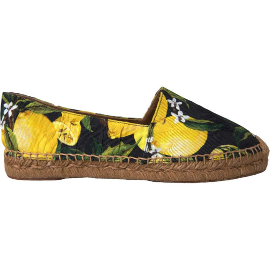 Multicolor Lemon Slip On Espadrilles Shoes