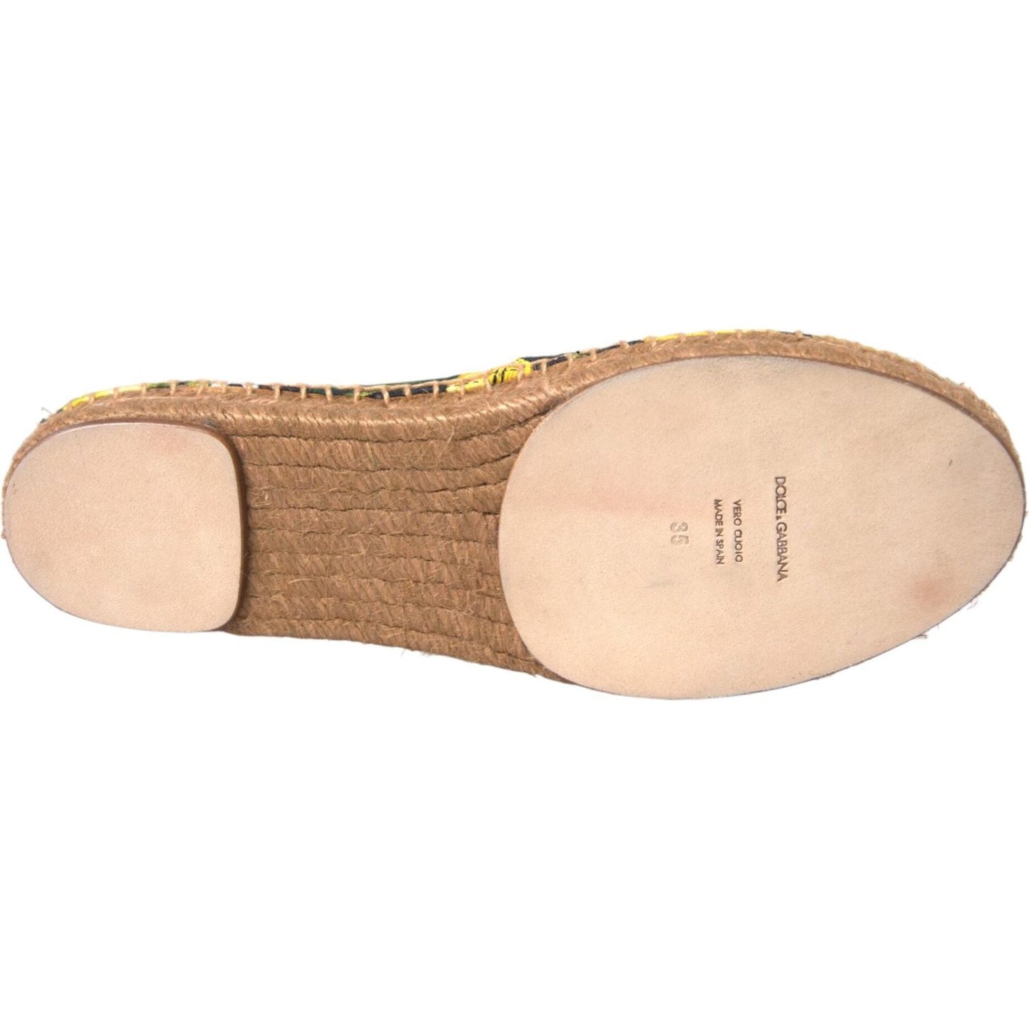 Multicolor Lemon Slip On Espadrilles Shoes