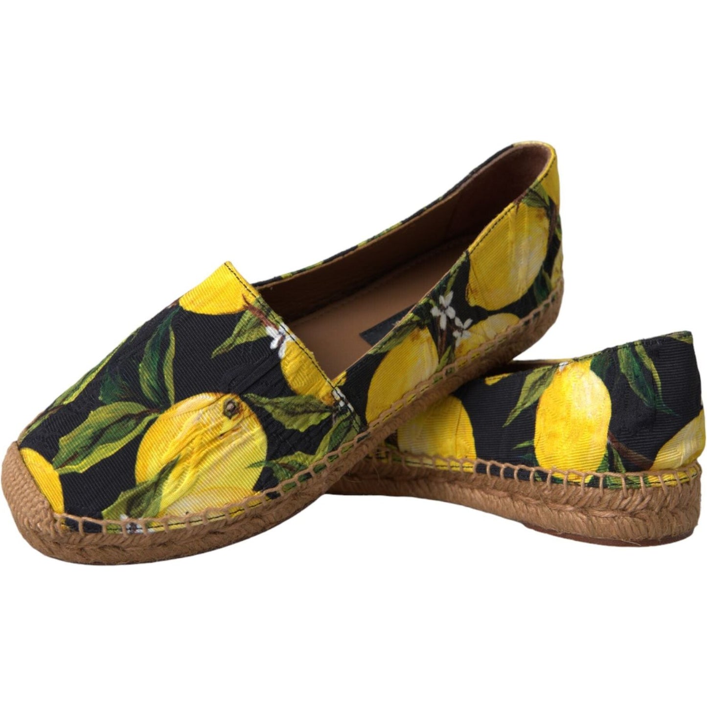 Multicolor Lemon Slip On Espadrilles Shoes