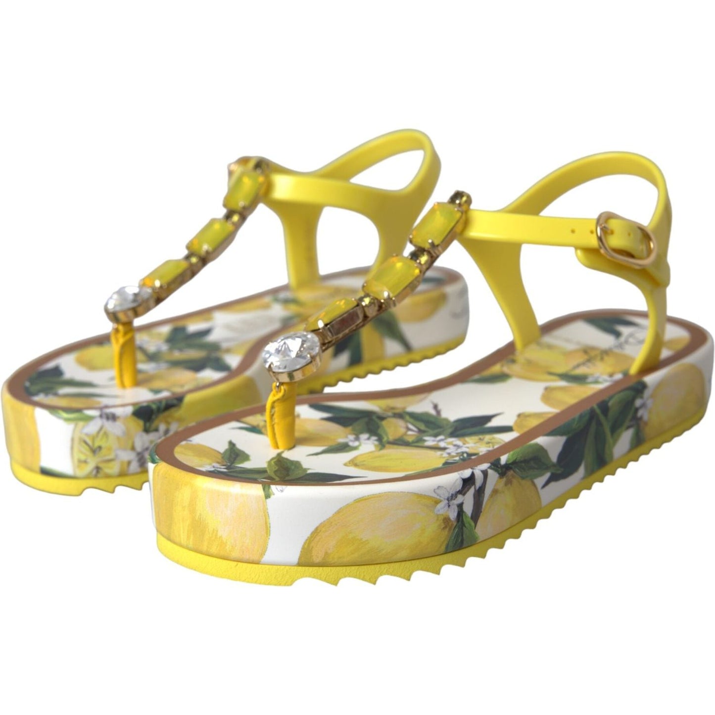 Yellow Lemon Beachwear Flats Sandals Shoes