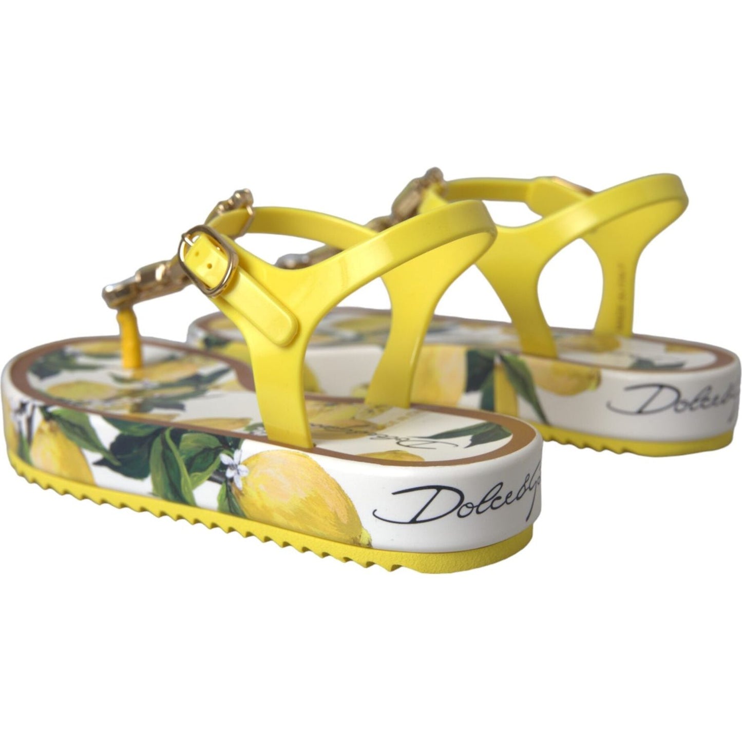 Yellow Lemon Beachwear Flats Sandals Shoes