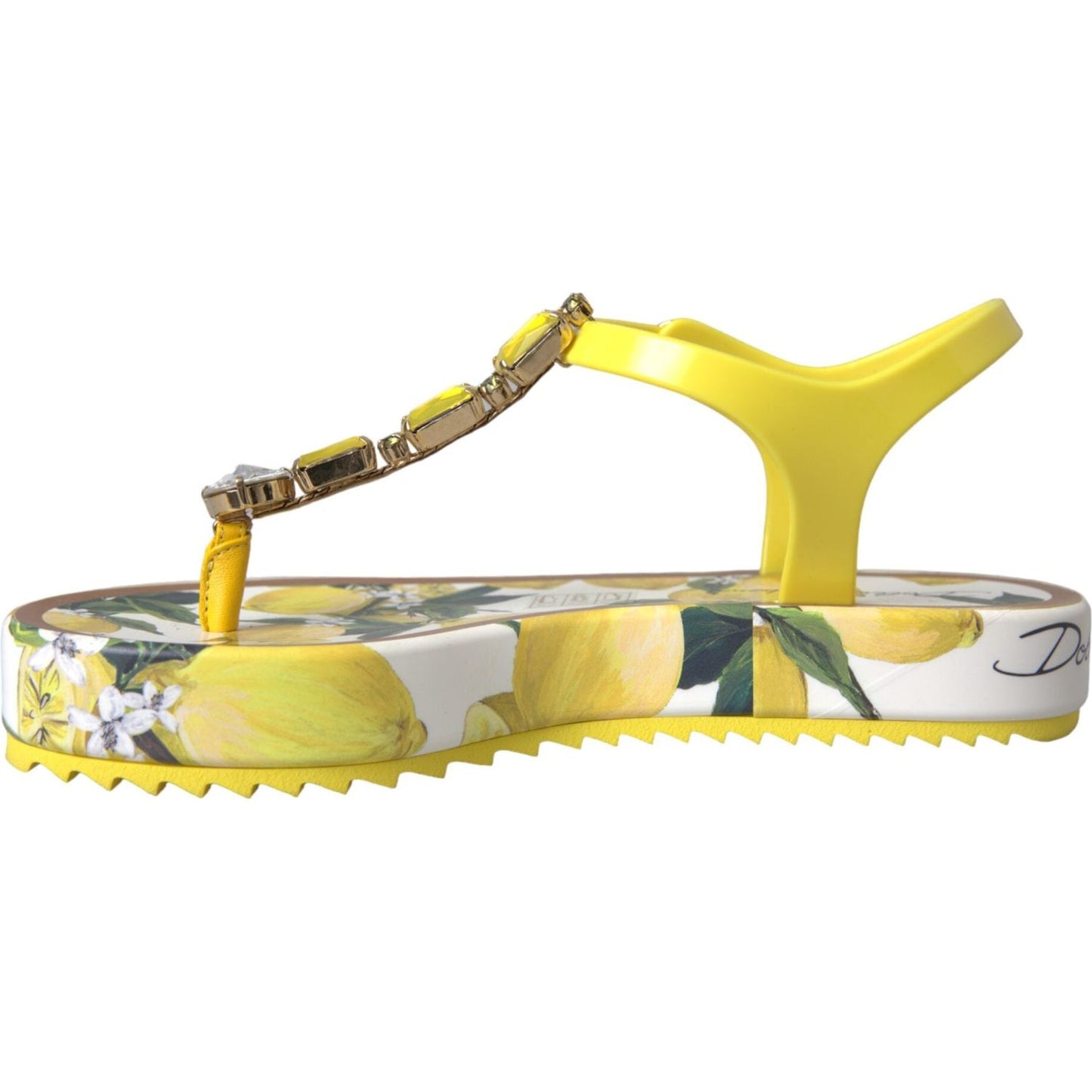 Yellow Lemon Beachwear Flats Sandals Shoes