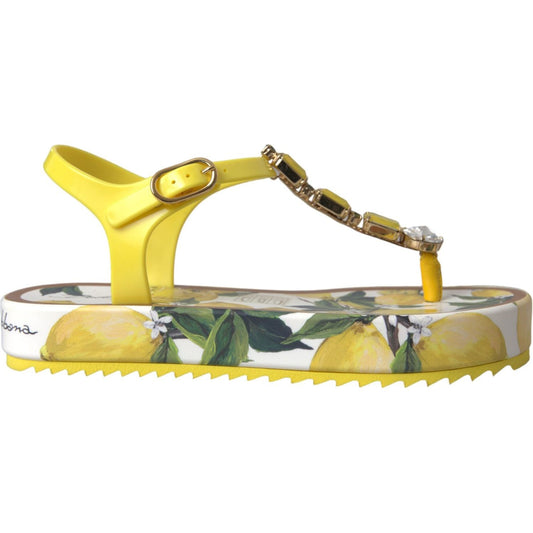 Yellow Lemon Beachwear Flats Sandals Shoes