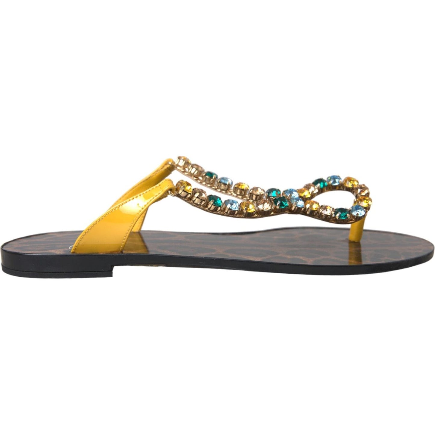 Multicolor Crystal Sandals Flip Flops Shoes