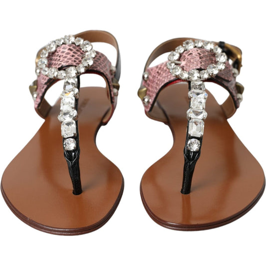 Multicolor Crystal Sandals Flip Flops Shoes