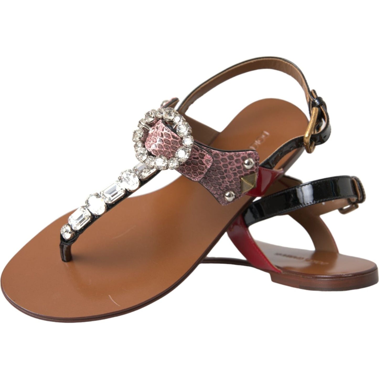 Multicolor Crystal Sandals Flip Flops Shoes