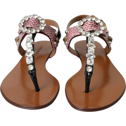 Multicolor Crystal Sandals Flip Flops Shoes