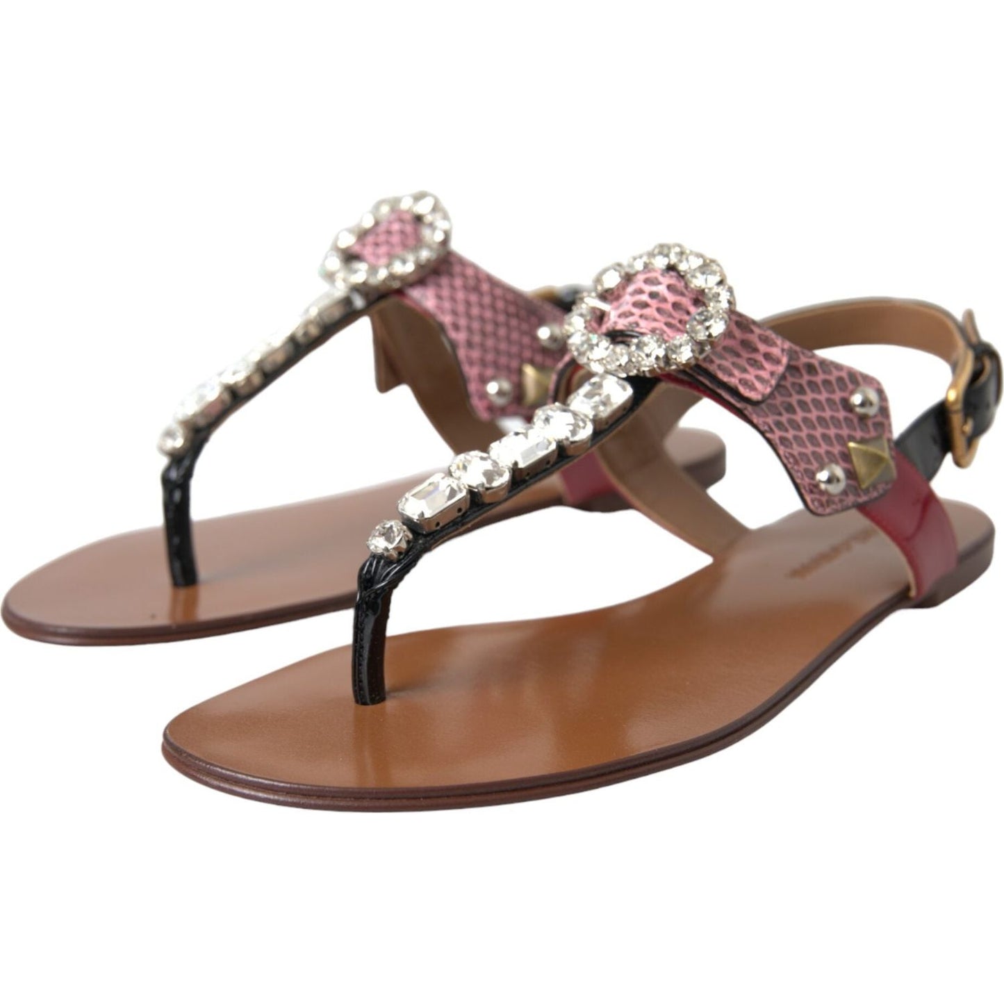 Multicolor Crystal Sandals Flip Flops Shoes