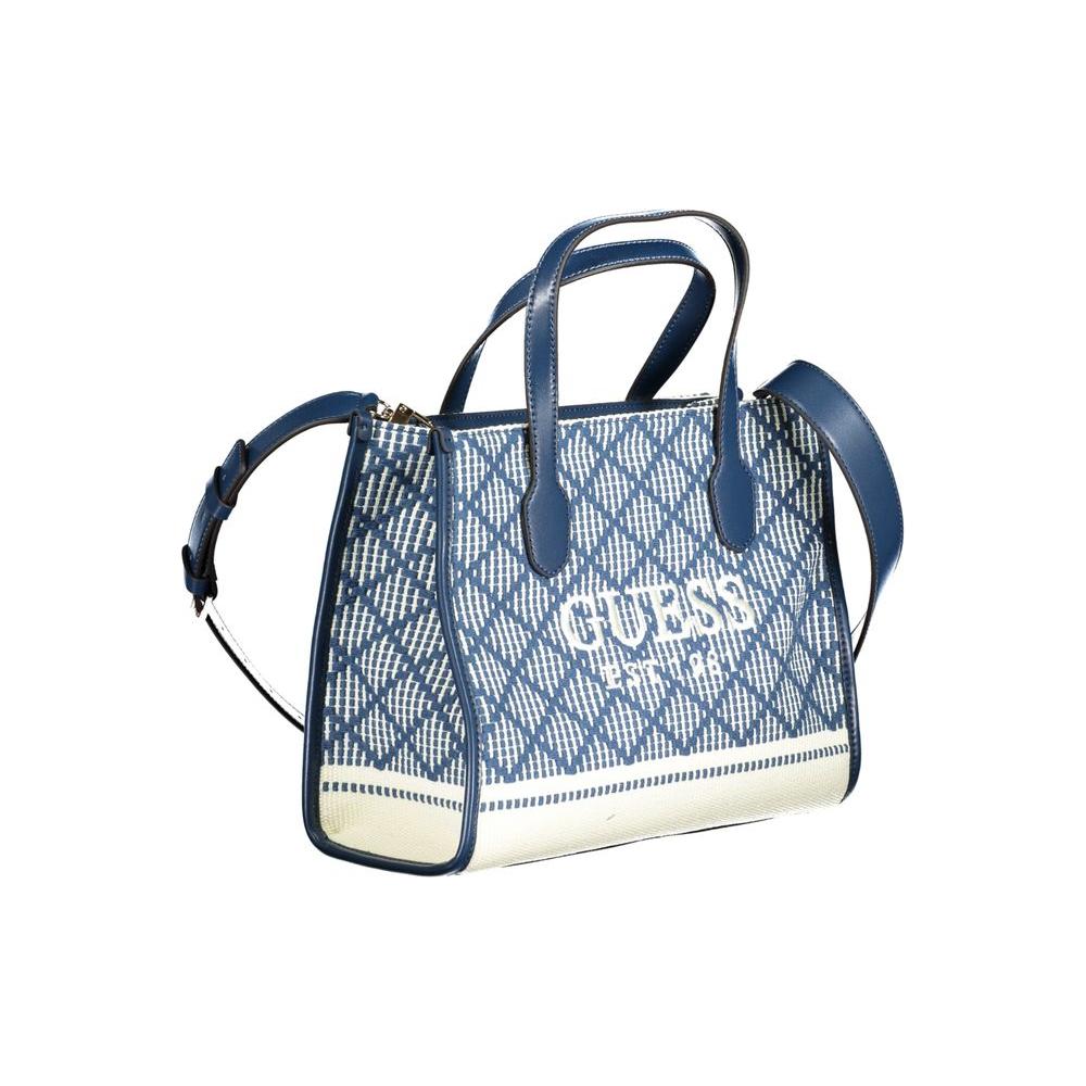 Blue Cotton Handbag