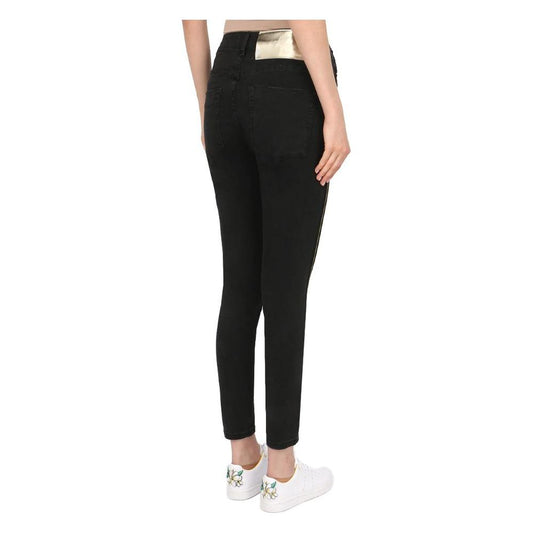 Black Cotton Jeans & Pant